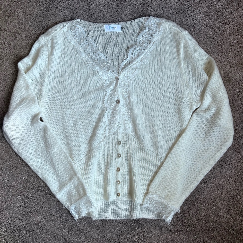 New without tags Blue Ivy lace sweater